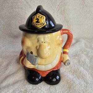 Casa Bella Whimsical Firefighter Ceramic Mug